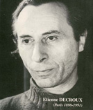 Etienne Decroux, circa 1930s. Photo, Etienne Weill.