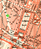 My apartment in green on Ave. de l’Opera near garden of Palais Royal.