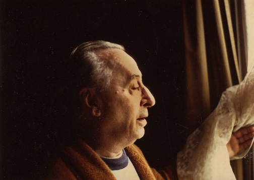 Etienne Decroux, circa 1970. Photo, Leonard Pitt.