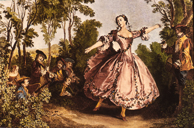 Marie Camargo - shortened her dress, introduced the slipper, and devised the entrechat quatre.