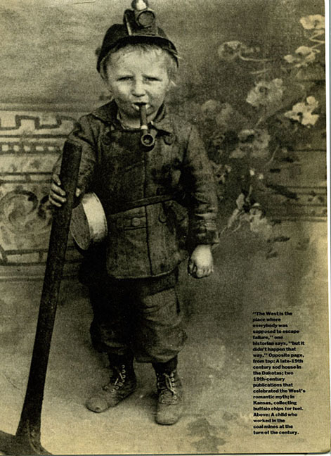 Child Working in the Mines - 19th Century.