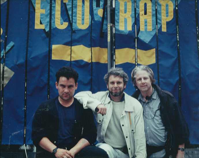 Eco-Rap concert 1991. Piero, Michael, Leonard