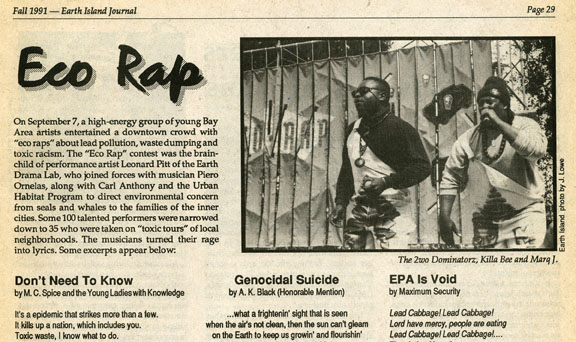 Press on Eco-Rap.1991.